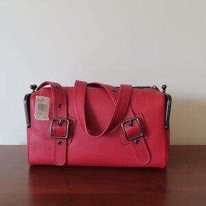 COACH x Keith Haring Mailbox Bag crimson LIMITED Edition Shoulder Bag NWT #28405